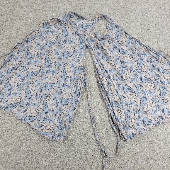 Don't Ask Why Tank Top Womens S Paisley Side Tied Closure Boat Neck Sleeveless‎ - Picture 3 of 12